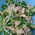 lucyy's cooksnap of when they made 鶏胸肉とオクラのマスポン和え.