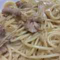 naotaroo's cooksnap of when they made 麺つゆで簡単和風パスタ.