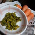 ひろみつばち's cooksnap of when they made 人参の葉の茎☆飯泥棒☆卵黄味噌.