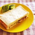 とこきち's cooksnap of when they made メンチ風？ハンバーグサンド.