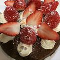 みはるどん's cooksnap of when they made 炊飯器 de チョコレートスフレケーキ.