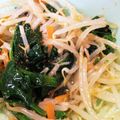 まなみ518's cooksnap of when they made もやしとほうれん草のナムル.