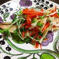 みゅう１５'s cooksnap of when they made 鮭のムニエルエスニック風野菜乗せ.