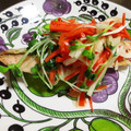 みゅう１５'s cooksnap of when they made 鮭のムニエルエスニック風野菜乗せ.