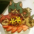 ☆みかんちょこ☆'s cooksnap of when they made チョコプレート☆妖怪ウォッチ　フユニャン.