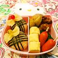 マッハママ's cooksnap of when they made ＊キャラ弁＊　チェックのおにぎり♡.
