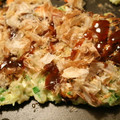 勇気凛りん岸田夕子's cooksnap of when they made 我が家の長ネギた～っぷり　お好み焼き.