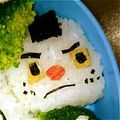 あｰママ's cooksnap of when they made キャラ弁　妖怪ウォッチ弁当　おにぎり侍.