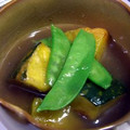 めけてー's cooksnap of when they made かぼちゃ・いんげん☆すっぱい揚げびたし.