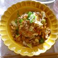 violets's cooksnap of when they made 豚キムチの丼.