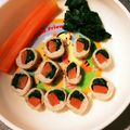 ピノたん's cooksnap of when they made 離乳食完了期 豚肉ほうれん草のぐるぐる.