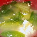 ともママ0120's cooksnap of when they made チンゲン菜とふんわり卵のごま風味スープ.