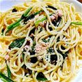 meise17's cooksnap of when they made ほうれん草と鮭フレークのクリームパスタ.
