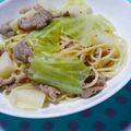 あい❁'s cooksnap of when they made 豚肉と春キャベツとじゃがいものパスタ.