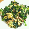 miki＊peko's cooksnap of when they made シメジとほうれん草の玉子炒め.