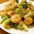 モーリーママ's cooksnap of when they made ブロッコリーと海老のにんにくマヨ醤油炒め.