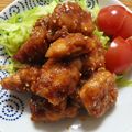 森の水車's cooksnap of when they made ご飯がすすむ♪「甘辛チキン」.