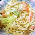 momo♡veg's cooksnap of when they made 卵不使用カルボナーラ.