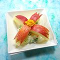 カルン's cooksnap of when they made クリスマス★りんごdeお花のポテトサラダ.