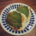 pyrogallol's cooksnap of when they made ふわふわ☆めんたいつくねの大葉焼き.
