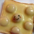 たにたーに's cooksnap of when they made お花もニコニコ笑顔トースト♪.