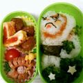 おがぽよ's cooksnap of when they made 妖怪ウォッチ☆ちからもちのキャラ弁^_-.