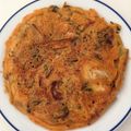 まみさんま's cooksnap of when they made 水菜サラダの残りでカリッもち簡単チヂミ♪.