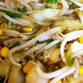 まるちゃんマン's cooksnap of when they made 安い美味い簡単❤ ニラもやしひき肉丼.