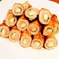 moca1012's cooksnap of when they made 明太チーズと大葉の肉巻照り焼き.