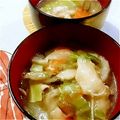 3mamakuma's cooksnap of when they made 故郷の味？我が家流せんべい汁.