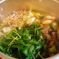 ++ゆゆ++'s cooksnap of when they made 鴨と水菜のシャキシャキ鍋.