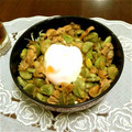 usa1124's cooksnap of when they made 簡単！そら豆と豚肉の丼.