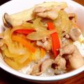 rei＊zaru's cooksnap of when they made 我が家の♡野菜が主役？豚丼.