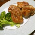 ウッシー母's cooksnap of when they made 簡単！鶏もも肉のにんにく醤油焼き☆.