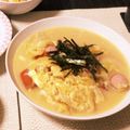 aska00a's cooksnap of when they made 簡単♪白菜＆ウィンナーの卵とじ鍋＾−＾♪.