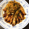 みんちニコニコ's cooksnap of when they made 簡単！手羽中の唐揚げ★油淋鶏.