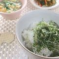 Snow＊Love's cooksnap of when they made 【弁当飯】しらすご飯に青のり.