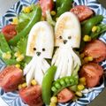 dolmin's cooksnap of when they made 簡単飾り切り☆笹かまでイカ星人.