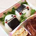 もんダラ's cooksnap of when they made おにぎりチャン★簡単キャラ弁.