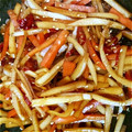 yuriko115's cooksnap of when they made 大根のかわのきんぴら.