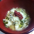 ワナミン」's cooksnap of when they made 風邪引きさんに。大根の葉のみぞれ粥.