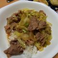プーちゃんちゃん's cooksnap of when they made 豚とキャベツのバター炒め丼.