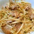 omisato513's cooksnap of when they made 豚コマともやしの醤油マヨ炒め.
