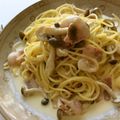 けんとんちる's cooksnap of when they made にんにくとベーコンのクリームパスタ.
