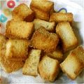 naonaonaom's cooksnap of when they made サクサク簡単！余り食パンで塩きな粉ラスク.