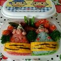 YUN♡TEN's cooksnap of when they made 簡単可愛い節分に♡鬼ちゃんず♪キャラ弁.