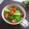 まろんかふぇ's cooksnap of when they made 野菜とウィンナーのコンソメスープ.