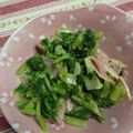 パフケーキ's cooksnap of when they made かぶの葉を美味しく！ベーコンチーズ炒め♪.