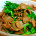 ☆しばねこ☆'s cooksnap of when they made 春菊と牛肉の和風炒め.