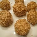 ジョングレ's cooksnap of when they made ＊さつまいもの胡麻団子＊.